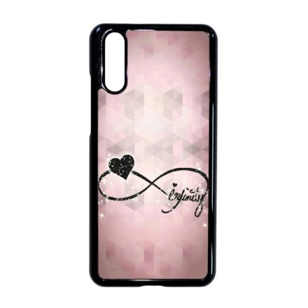 csajos lila infinity infinitis végtelen Huawei P20 fekete tok