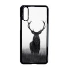 szarvas szarvasos agancs őszi fehér Huawei P20 fekete tok