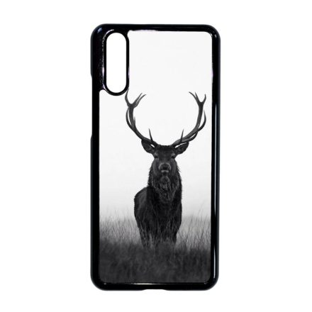 szarvas szarvasos agancs őszi fehér Huawei P20 fekete tok