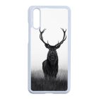 szarvas szarvasos agancs őszi fehér Huawei P20 fekete tok