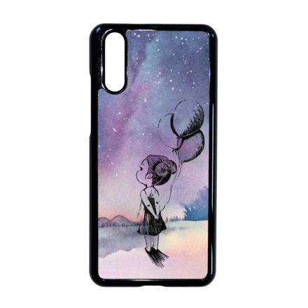 lufis kislány csajos galaxis galaxy Huawei P20 fekete tok