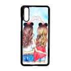 barátnők bff best friends forever legjobb barátnős besties Huawei P20 fehér tok