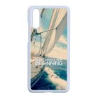 Minden nap egy új kezdet vitorlás tenger nyár Huawei P20 fehér tok