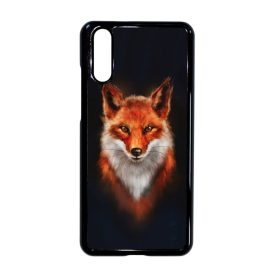 róka rókás fox Huawei P20 fekete tok
