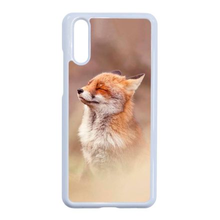 róka rókás fox Huawei P20 fehér tok