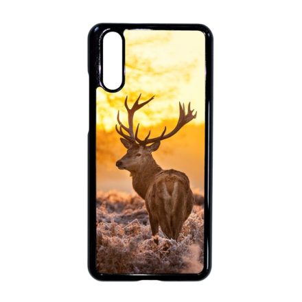 szarvas szarvasos agancs őszi Huawei P20 fekete tok