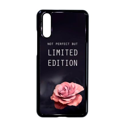 i am Not Perfect But Limited edition viragos rose rozsas Huawei P20 fehér tok