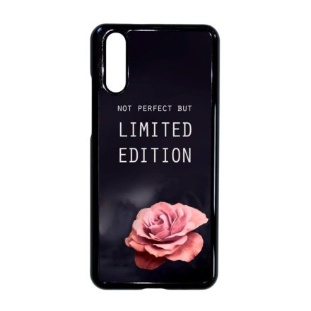i am Not Perfect But Limited edition viragos rose rozsas Huawei P20 fehér tok