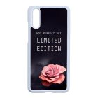 i am Not Perfect But Limited edition viragos rose rozsas Huawei P20 fehér tok