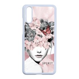 Spirit woman art tavaszi viragos Huawei P20 fehér tok