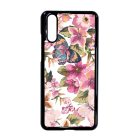 pillangós lepkés virág mintás Huawei P20 fehér tok