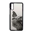 Cica és Pillangó - macskás Huawei P20 tok