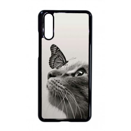 Cica és Pillangó - macskás Huawei P20 tok