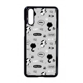 Mrrr Cuki Cica mintás Huawei P20 tok