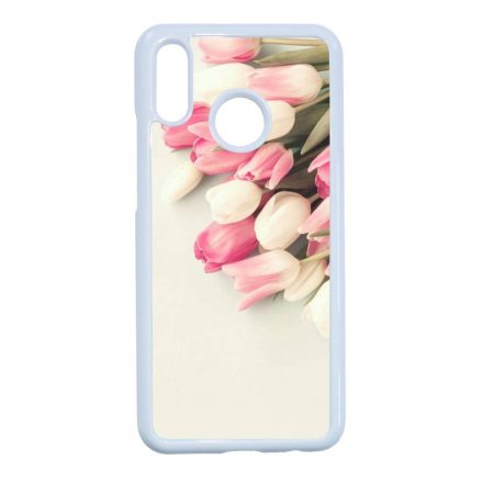virágos tulipános tavaszi Huawei P20 Lite fehér tok