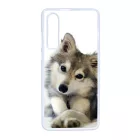 kutyás kutyus Huawei P30 fehér tok