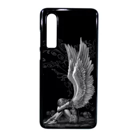angyal angyalos fekete bukott Huawei P30 fekete tok