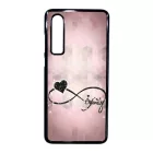 csajos lila infinity infinitis végtelen Huawei P30 fekete tok