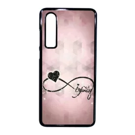 csajos lila infinity infinitis végtelen Huawei P30 fekete tok