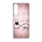 csajos lila infinity infinitis végtelen Huawei P30 fekete tok