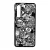 stickerbomb matricabomba Huawei P30 fekete tok