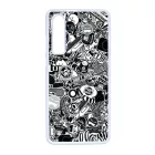 stickerbomb matricabomba Huawei P30 fekete tok