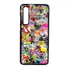stickerbomb matricabomba Huawei P30 fekete tok