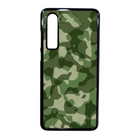terepszin camouflage kamuflázs Huawei P30 fekete tok