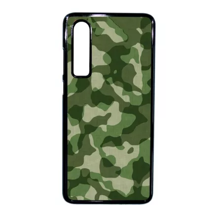terepszin camouflage kamuflázs Huawei P30 fekete tok