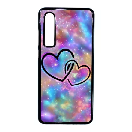 szerelem szerelmes szíves szivecskés hipster Huawei P30 fekete tok