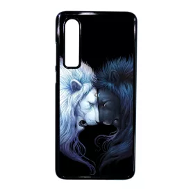 oroszlán napom csillagom yin yang szerelem love Huawei P30 fekete tok