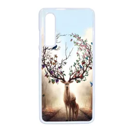 erdő szarvas őz négy évszak Huawei P30 fehér tok