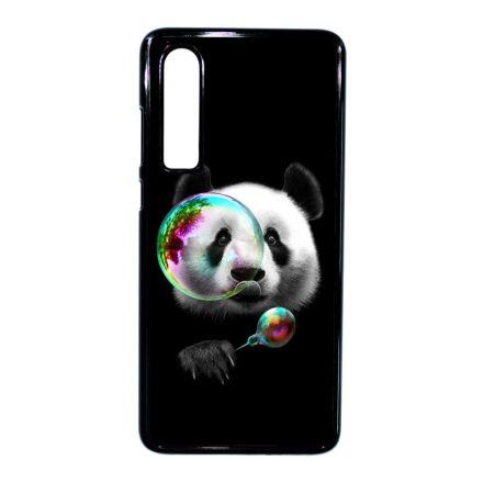 panda pandás Huawei P30 fekete tok