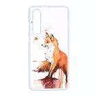 róka rókás fox Huawei P30 fehér tok