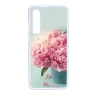 virágos tavaszi vintage rózsaszín rózsás Huawei P30 fehér tok