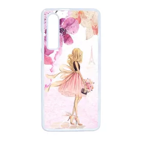 virágos fashion menyasszony párizs paris eiffel torony tavaszi Huawei P30 fehér tok