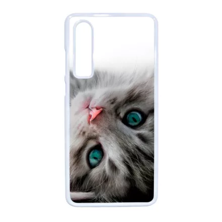 cica cicás macskás Huawei P30 fehér tok
