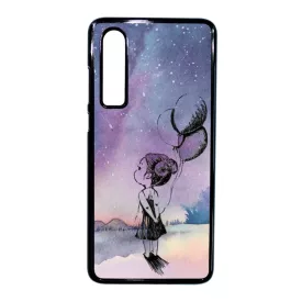 lufis kislány csajos galaxis galaxy Huawei P30 fekete tok