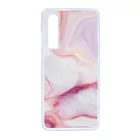márvány márványos marble csajos Huawei P30 fehér tok