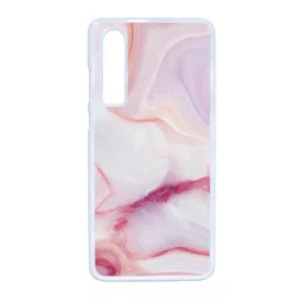 márvány márványos marble csajos Huawei P30 fehér tok