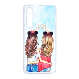 barátnők bff best friends forever legjobb barátnős besties Huawei P30 fehér tok