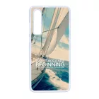 Minden nap egy új kezdet vitorlás tenger nyár Huawei P30 fehér tok