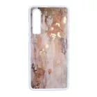 márvány márványos marble csajos Huawei P30 fehér tok