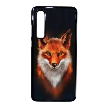 róka rókás fox Huawei P30 fekete tok