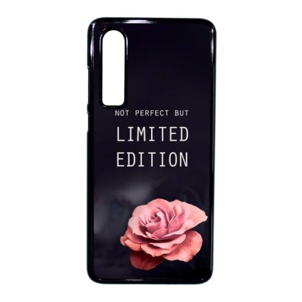 i am Not Perfect But Limited edition viragos rose rozsas Huawei P30 fekete tok