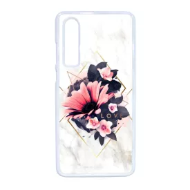 Marble Love marvany mintas viragos Huawei P30 fehér tok