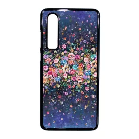virágos tavaszi art Huawei P30 fekete tok