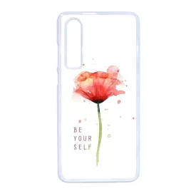 pitypangos be yourself virágos tavaszi Huawei P30 fehér tok