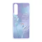 virágos tavaszi pillangós lepkés Huawei P30 fehér tok