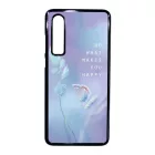 virágos tavaszi pillangós lepkés Huawei P30 fehér tok